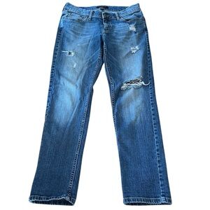 Banana Republic Girlfriend Distressed Blue Jeans Size 2